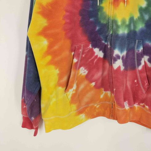 ヘインズ Hanes タイダイ柄ジップアップパーカー メンズ  2XL